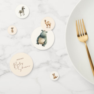 Safari Wildlife Leuke Dieren Baby shower Confetti