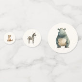 Safari Wildlife Leuke Dieren Baby shower Confetti (Voorkanten)