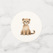 Safari Wildlife Leuke Dieren Baby shower Confetti (Kleine voorkant)