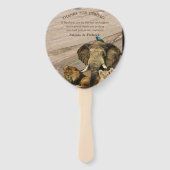 Safari Wildlife Outdoor Bruiloft Hand Fans Handwaaier (Achterkant)