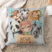 Safari Wildone baby Blue Kussen (Deken)