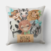 Safari Wildone baby Blue Kussen (Achterkant)