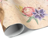 Safari wildone baby name oerwoud met dierenonmidde cadeaupapier (Rol Hoek)