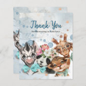 Safari wildone baby shower (Voorkant / Achterkant)