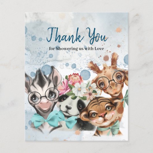 Safari wildone baby shower (Voorkant)