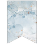 Safari wildone baby shower nodigBlue Vlaggetjes (Eerste vlag)