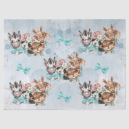 Safari wildone baby shower tissuepapier