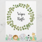 Safari Wipes Raffle Poster (Voorkant)