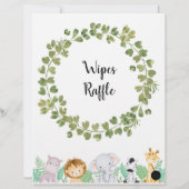 Safari Wipes Raffle Poster (Achterkant)