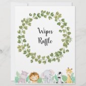 Safari Wipes Raffle Poster (Voorkant)