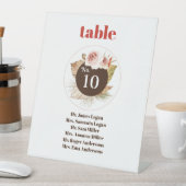 Safari Woestijn Boho Bloemen Bruiloft Reclamebord Met Voetstuk (Insitu)