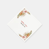 Safari Woestijn Boho Bloemen Bruiloft Servet (Hoek)