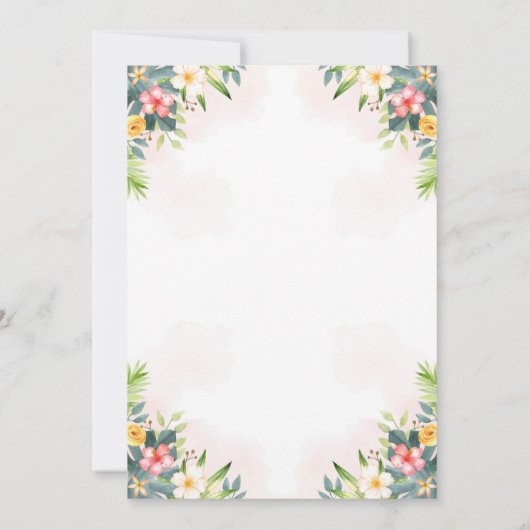 Safari Young Wild and Three Birthday Invitation Kaart (Achterkant)