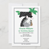 Safari Zebra 7de verjaardag van de aardbeving Kaart (Voorkant)