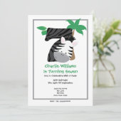 Safari Zebra 7de verjaardag van de aardbeving Kaart (Staand voorkant)