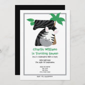 Safari Zebra 7de verjaardag van de aardbeving Kaart (Voorkant / Achterkant)