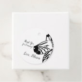 Safari Zebra Party Birthday Bedankjes Labels (In situ)