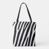 Safari zebra print. Strepen, streep lijn patroon. Tote Bag (Achterkant)