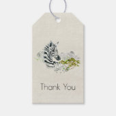 Safari Zebra Wild Exotisch Dier Dank u Cadeaulabel (Voorkant)