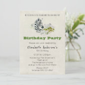 Safari Zebra Zoo Party Verjaardagsuitnodiging Kaart (Staand voorkant)