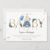 Safari-zeeschildpadden rijden op Baby shower Kaart (Voorkant)