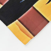Safari Zonsondergang: Giraffe's Omhelzing Fleece Deken (Hoek)