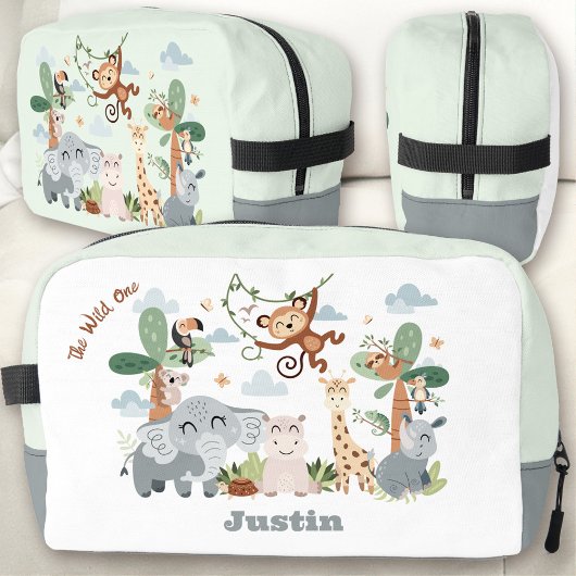 Safari ZOO Dieren De Wild One Boy Lunch Box Toilettasje