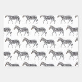 Safari Zoo Dieren die papierbladen overladen Inpakpapier Vel (Voorkant)