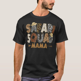 Safari Zoo Safari Squad Mama Van Verjaardags Jonge T-shirt