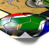 Safari Zuid-Afrika Soccer Football Sports Fan Poster (Hoek)