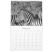 safari zwart & wit kalender (Jan 2027)