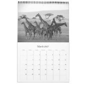 safari zwart & wit kalender (Mar 2027)