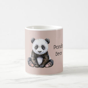 Safari Zwart Witte Panda Beer Koffiemok