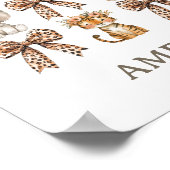 Safaribogen en Oerwouden dieren Baby Kamermuur Poster (Hoek)