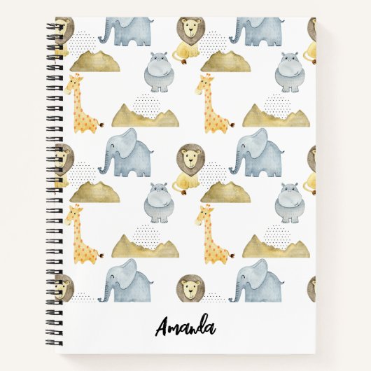 Safaridieren Notitieboek (Voorkant)