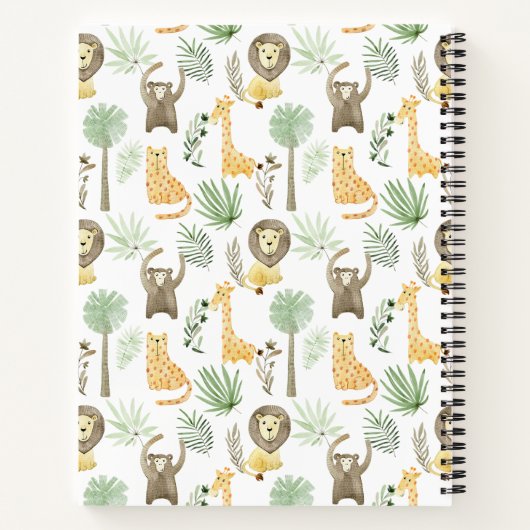 Safaridieren Notitieboek (Achterkant)