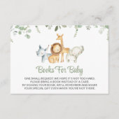 Safaridieren, Oerwoud, groen, boeken voor Baby Informatiekaartje (Voorkant)