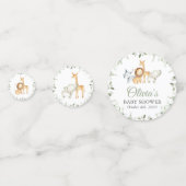 Safaridieren, Oerwoud, wilde dieren, Baby shower Confetti (Voorkanten)