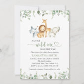 Safaridieren, Oerwoud, wilde dieren, Baby shower Kaart (Voorkant)