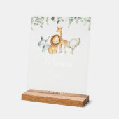 Safaridieren, Oerwoud, wilde dieren, Momosa Bar Acryl Bord (Hoek)