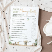 Safaridieren raden wie mama of papa Kaart is