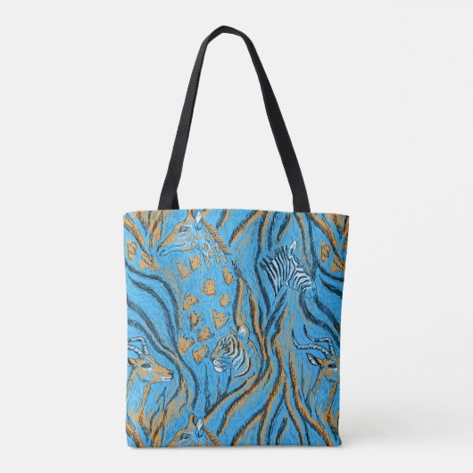 Safaridieren Tote Bag (Achterkant)