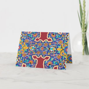 Safavi Tegel Perzisch Feestdagen Kaart