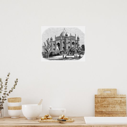 Safdarjung's tomb poster (Keuken)