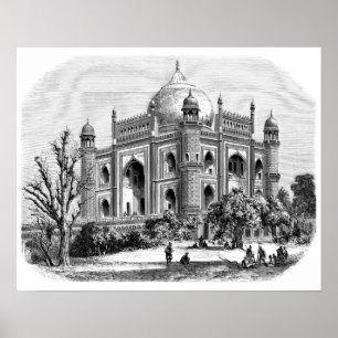 Safdarjung's tomb poster
