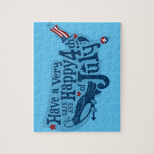 Safe And Happy 4th Of July Legpuzzel (Verticaal)