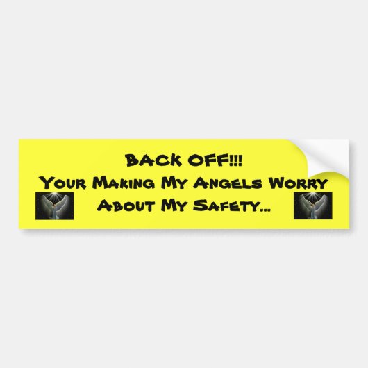 Safe Angels Bumpersticker (Voorkant)