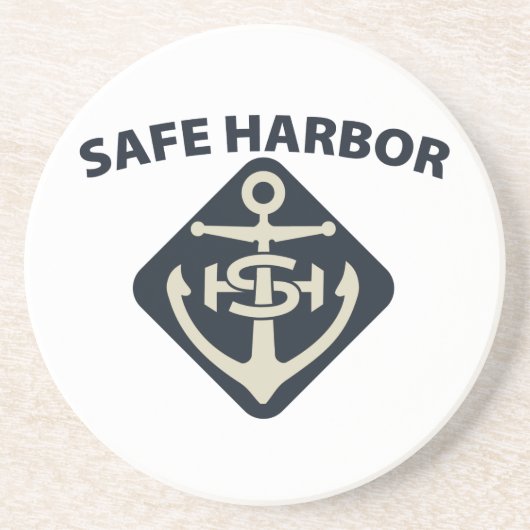 Safe Harbour Drink Coasters Zandsteen Onderzetter (Voorkant)