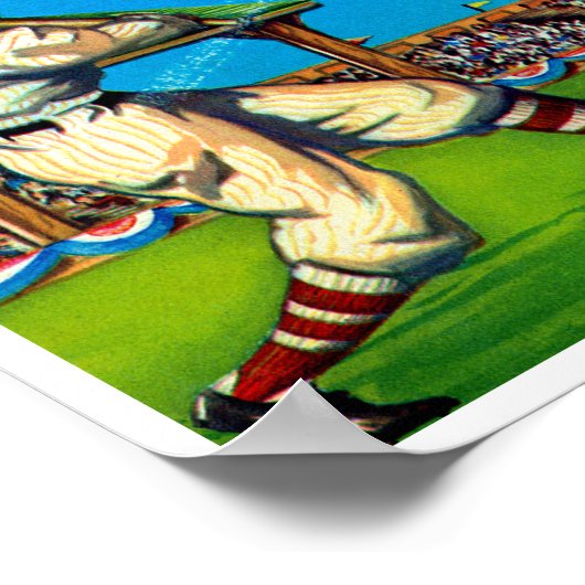 Safe Hit Vintage Lable Art Poster (Hoek)