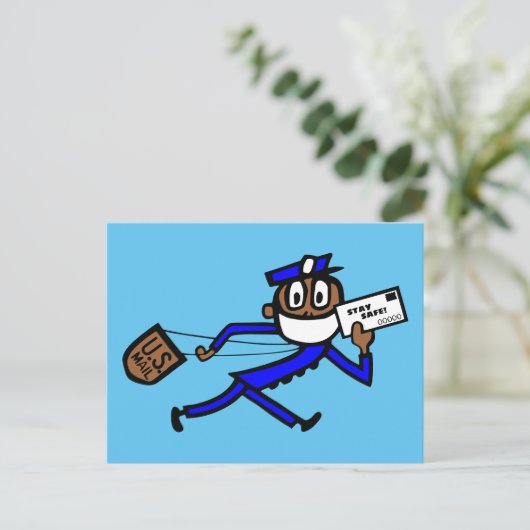 Safe Mail Carrier Briefkaart (Staand voorkant)